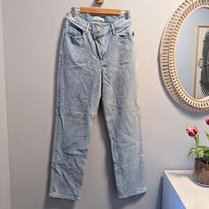 ABERCROMBIE & FITCH The 90s Straight Ultra High Rise Crossover Jeans 29R NWOT